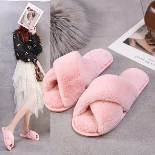 Plush Slippers Soft Adult Slipper One Size 35-41 6321