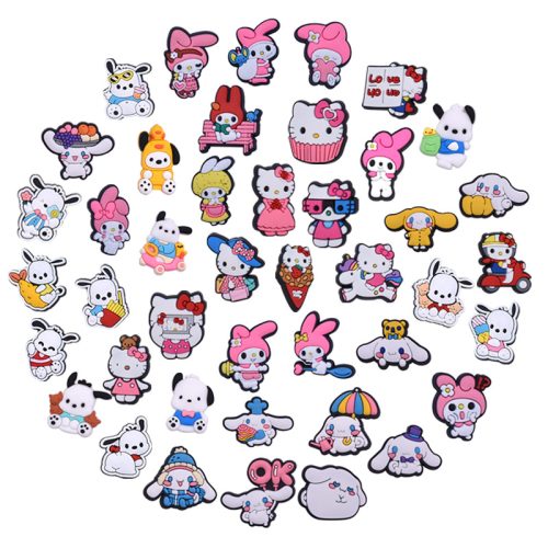 10Pcs Sanrio PVC Shoes Charms Decor For Croc And Jibbitz 6491