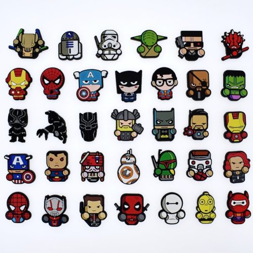 10Pcs Marvel PVC Shoes Charms Decor For Croc And Jibbitz 6492