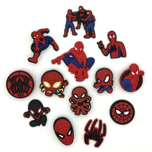 10Pcs Spider-Man PVC Shoes Charms Decor For Croc And Jibbitz 6600