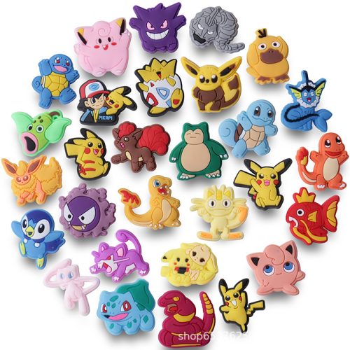 10Pcs Pokemon PVC Shoes Charms Decor For Croc And Jibbitz 6603