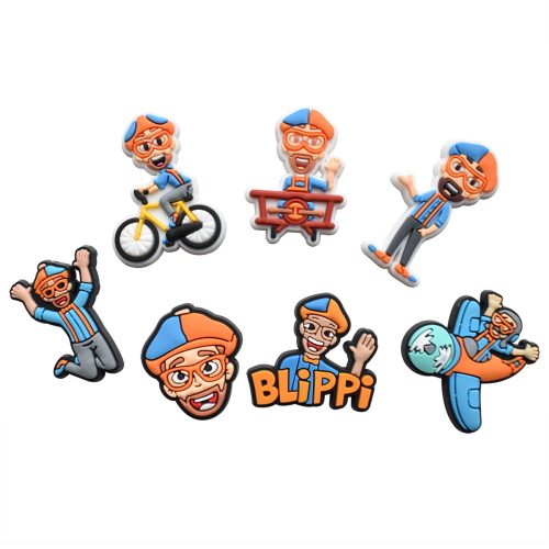 10Pcs Blippi PVC Shoes Charms Decor For Croc And Jibbitz 6613