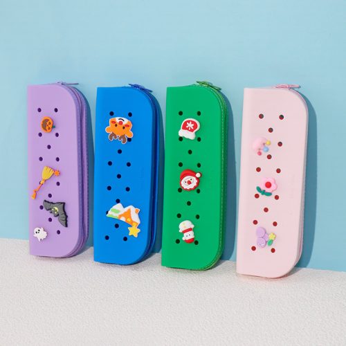 Soft Silicone Pencil Case Small fit Shoe Charms 6622