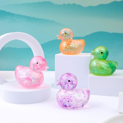 12Pcs Squeeze Duck Glitter Stress Relief Fidget 6945