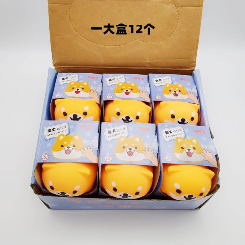 12Pcs Squeeze Toy Shiba Inu Stress Relief Fidget Yellow 7306