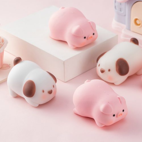 12Pcs Squeeze Toy Dog Pig Stress Relief Fidget 7311