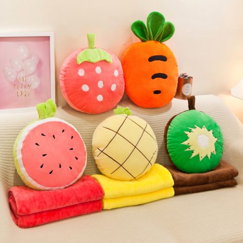 33cm Fruit Blanket and Pillow 2-in-1 Plush Toy