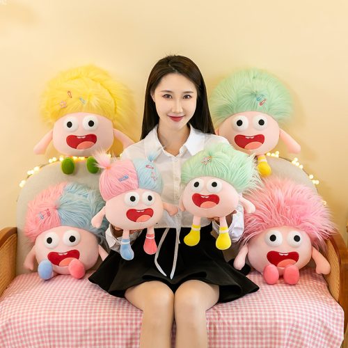 25cm Bug-Eyed Crazy Doll Plush Toy