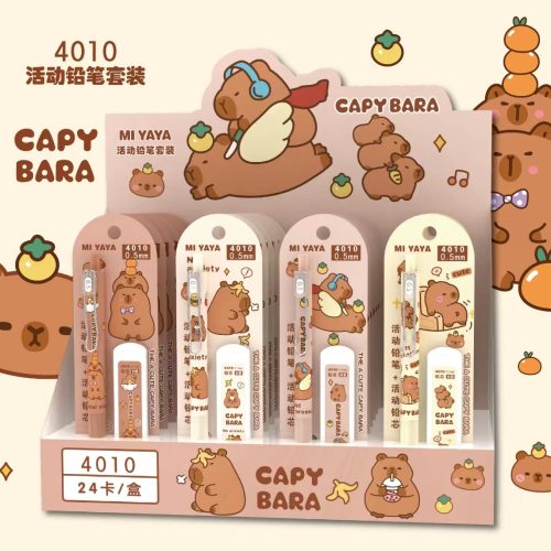 Capybara Pencil Set with 0.5mm Lead 24 Inner