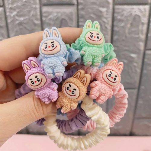 Colorful Labubu Children’s Hair Ties 12 Inner