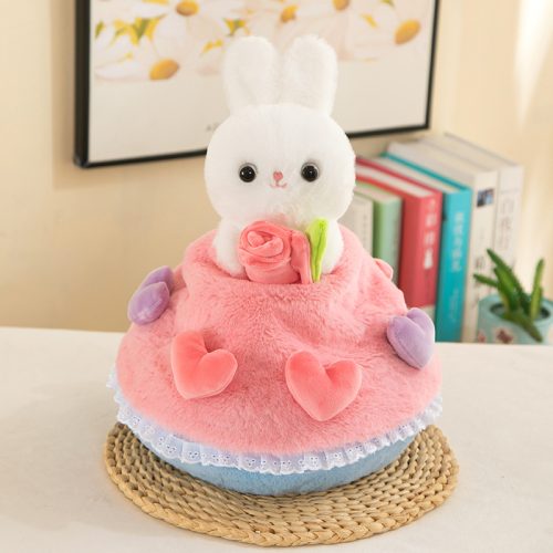 35cm Princess Rabbit Transformation Bouquet Bunny Plush Toy