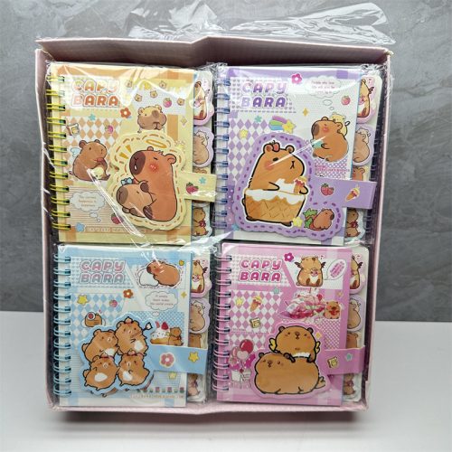 Capybara Square 3D Divider Magnetic Spiral Notebook