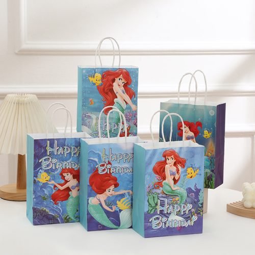 21x15x8cm Mermaid Paper Gift Bags Mixed Design