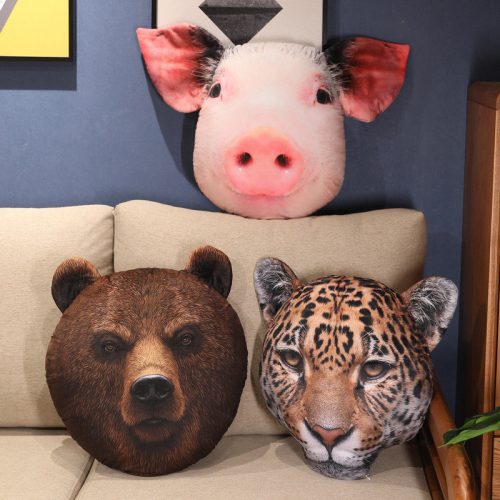 40cm Animal Head Pillow Cushion