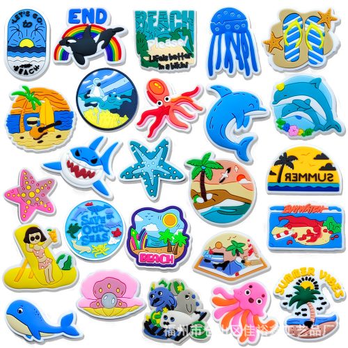 Summer Beach PVC Shoes Charms Decor For Croc And Jibbitz 50 Inner