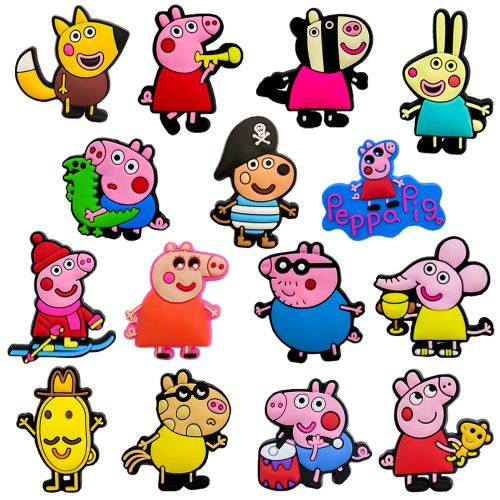 Peppa Pig PVC Shoes Charms Decor For Croc And Jibbitz 50 Inner