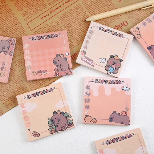 8x8cm Capybara Sticky Notes Planner Memo Notes 24 Inner