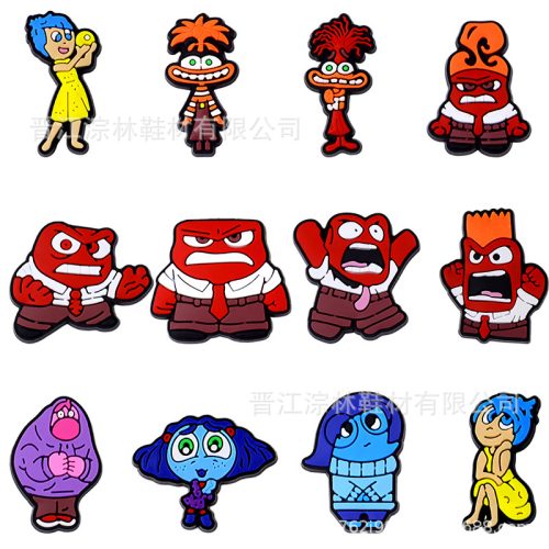 Inside Out PVC Shoes Charms Decor For Croc And Jibbitz 50 Inner