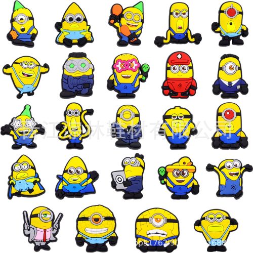 Minion PVC Shoes Charms Decor For Croc And Jibbitz 50 Inner