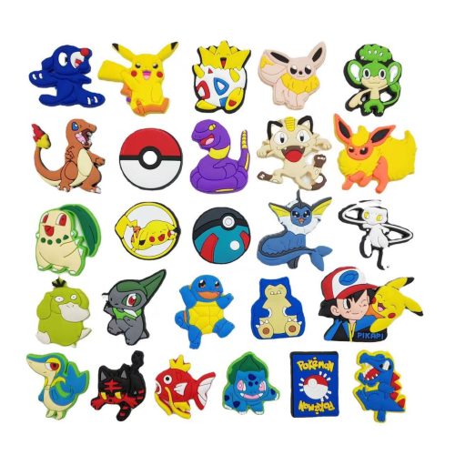 Pokemon PVC Shoes Charms Decor For Croc And Jibbitz 50 Inner