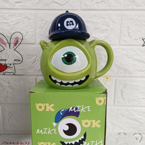 500ml 3D Monster University Green Monster Ceramic Mug