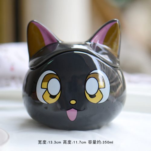 500ml 3D Sailor Moon Cat Ceramic Mug