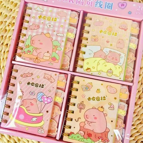 Capybara Mini Portable Pocket Spiral Notebook 20 Inner