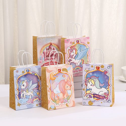 21x15x8cm Unicorn Paper Gift Bags Mixed Design 10 Inner